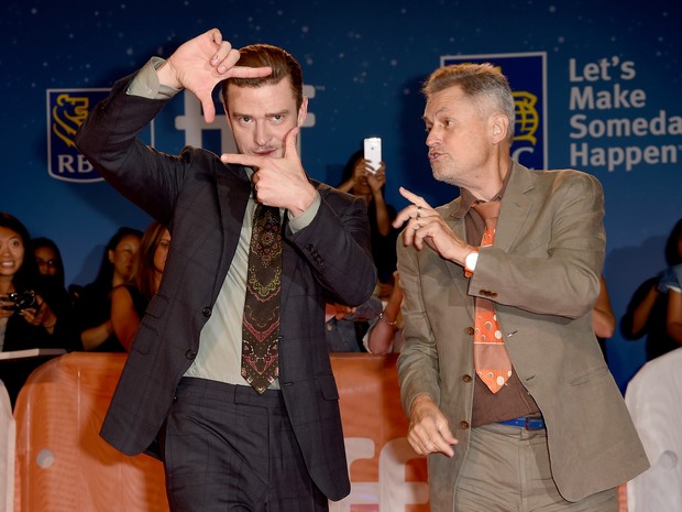 Diretor Jonathan Demme e Justin Timberlake no festival de cinema de Toronto, no Canadá (Foto: Kevin Winter/ Getty Images/ AFP)