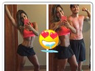 Mayra Cardi posta selfie com o marido e mostra cinturinha