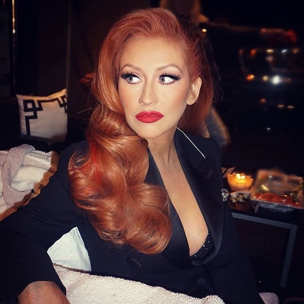 Christina Aguilera ruiva (Foto: Reprodução / Instagram)