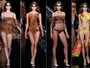 Marca Triya mostra biquínis cavados e com recortes vazados, no Fashion Rio