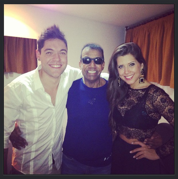 Andressa e Nasser com Jorge Ben Jor (Foto: Instagram / Reprodução)