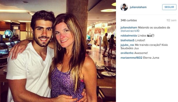 Juliano Laham e Cristiana Oliveira (Foto: Instagram / Reprodução)