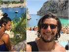 Bruno Gissoni e Yanna Lavigne visitam a França após viagem pela Itália