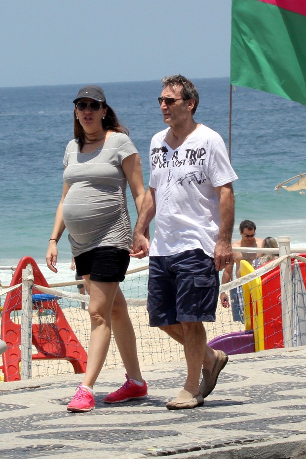 Herson Capri e sua esposa gravida (Foto: J.Humberto/AgNews)