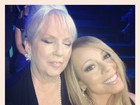 Mariah Carey recebe a visita da mãe em programa de televisão