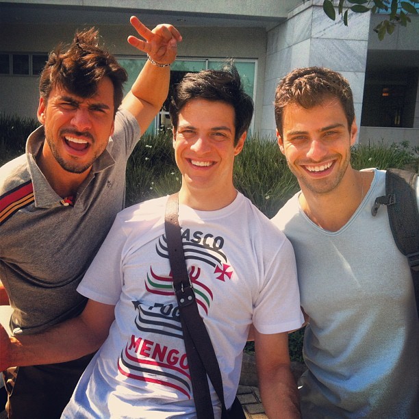 Julio Rocha, Mateus Solano e Lucas Malvacini (Foto: reprodução/Instagram)