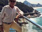 Rod Stewart chega ao Brasil e posta foto curtindo a vista do Rio