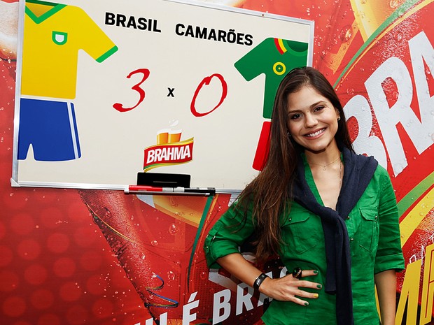 Jessika Alves aposta placar para jogo do Brasil e Camarões (Foto: Felipe Panfili / AgNews)