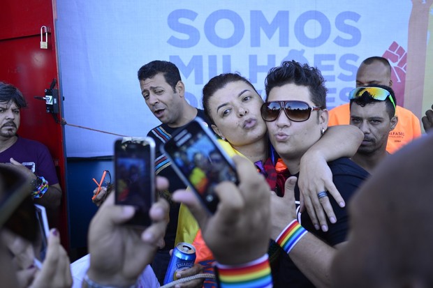 David Brazil na Parada Gay (Foto: Andre Muzell / AgNews)