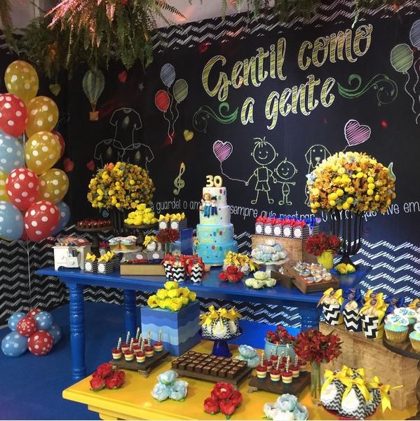 Decoração festa Gentil (Foto: reprodução/instagram)