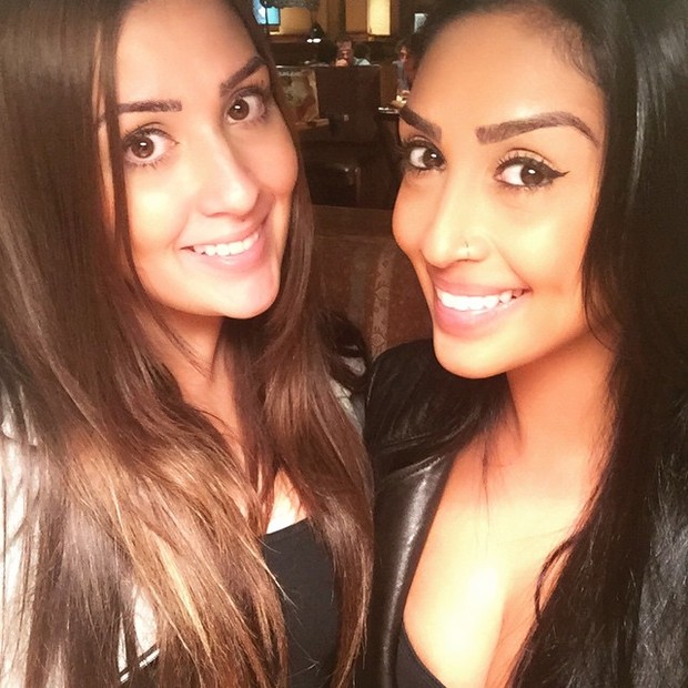 Ex-BBBs Tamires e Amanda em São Paulo (Foto: Instagram/ Reprodução)