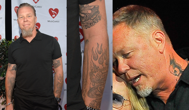 Tatuagens de James Hetfield do Metallica (Foto: Getty Images)