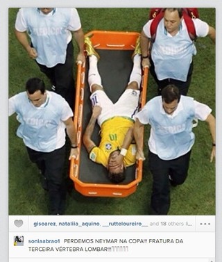 Sonia Abrão lamenta a saída de Neymar na Copa (Foto: Reprodução/ Instagram)