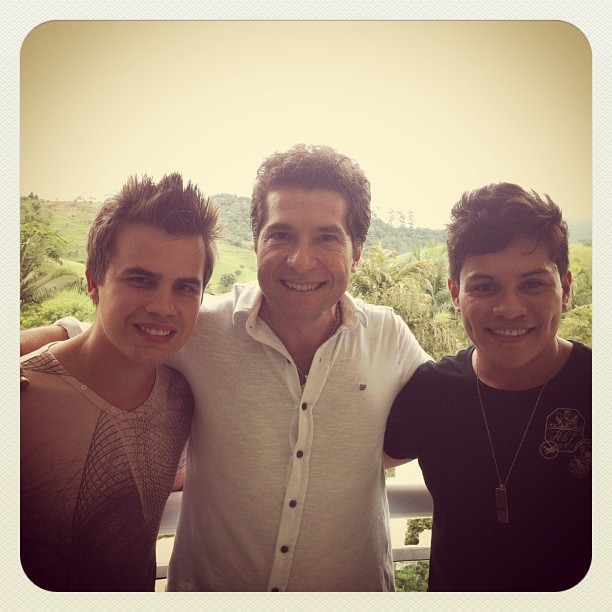 Daniel com Danilo Dyba e Pedro Eduardo, do The Voice (Foto: Reprodução/Instagram)
