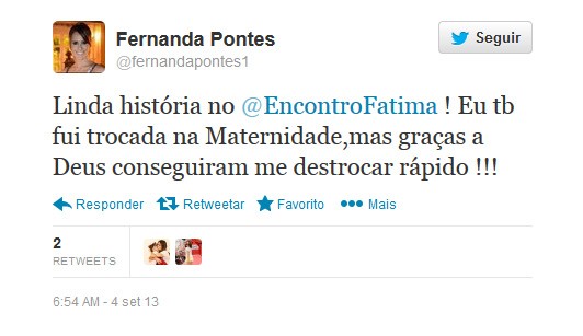 Fernanda Pontes (Foto: Reprodução/twitter)
