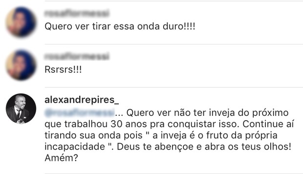 Alexandre Pires é criticado na web (Foto: Instagram / Reprodução)