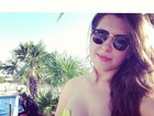 Andressa posa com o biquíni preferido de Nasser em Cancun
