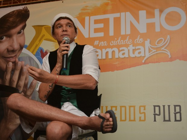 Netinho em evento em Natal, Rio Grande do Norte (Foto: Felipe Souto Maior/ EGO)