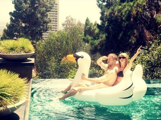 Calvin Harris e Taylor Swift (Foto: Instagram / Reprodução)