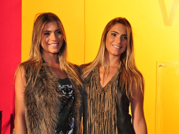 Bia e Branca Feres no Fashion Rio (Foto: Roberto Teixeira / EGO)