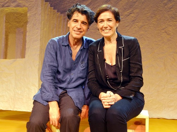 Paulo Betti e Lilia Cabral em estreia de peça no Rio (Foto: Cristina Granato/ Divulgação)