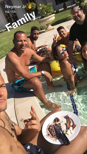 Neymar (Foto: Snapchat / Reprodução)