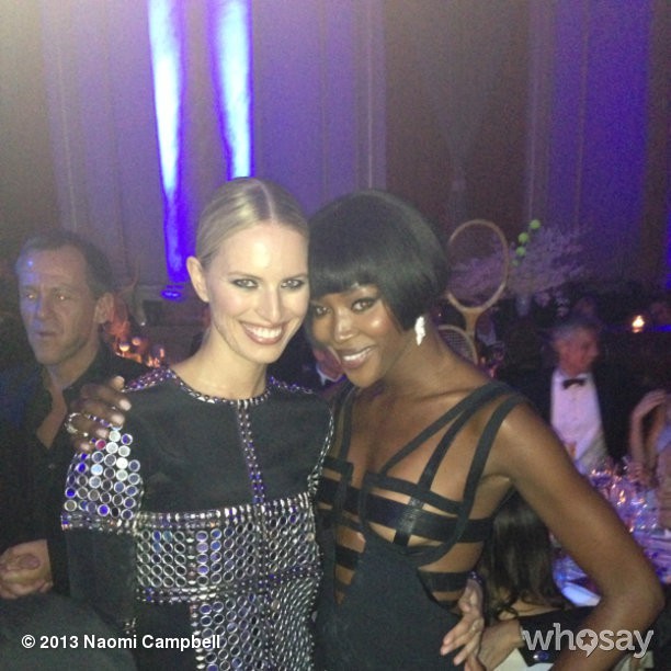 Karolina Kurkova e Naomi Campbell em festa (Foto: Instagram/ Reprodução)