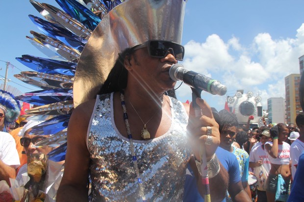 Carlinhos Brown em Salvador (Foto: Dilson Silva,Wesley Costa,Thiago Duran e Jc Pereira/AgNews)