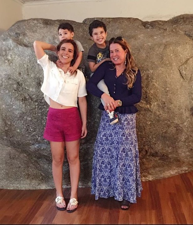Zilu com Wanessa e os netos (Foto: Reprodução/Instagram)